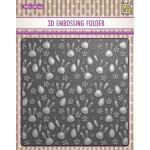 EF3D085 Folder do embossingu 3D ( 150x150 mm ) - tło, króliki i marchewki