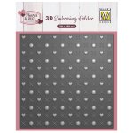 EF3D107 Folder do embossingu 3D ( 150x150 mm ) - Hugs & Kisses