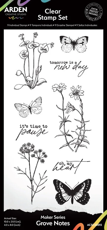 ACSCS0015 Stemple akrylowe Laurel Grove Maker Series - Grove Notes