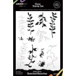 ACSCS0017 Stemple akrylowe Laurel Grove Maker Series -Sketched Branches