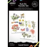 ACSRO0005 Naklejki Rub-on Laurel Grove -zestaw transferowych naklejek