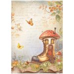 DFSA41061 Papier ryżowy Stamperia Whispering Wood A4 Rice Paper-Boot House