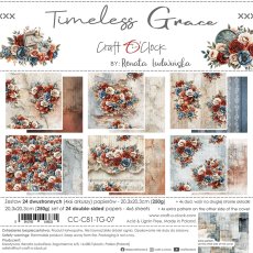 CC-C81-TG-07 TIMELESS GRACE-zestaw papierów 20,3x20,3cm