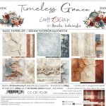 CC-C81-TG-08 TIMELESS GRACE- zestaw papierów 20,3x20,3cm