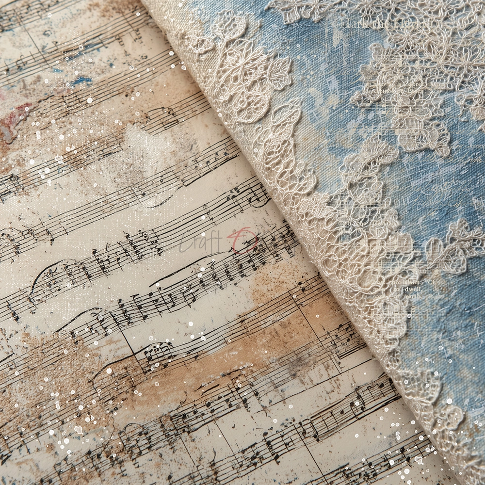 CC-F42-MMS-09 MELODY OF MY SOUL- zestaw papierów 20,3x20,3cm - MIX