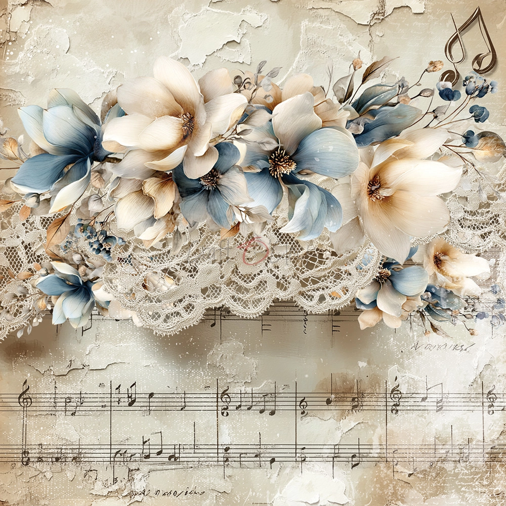 CC-F42-MMS-09 MELODY OF MY SOUL- zestaw papierów 20,3x20,3cm - MIX