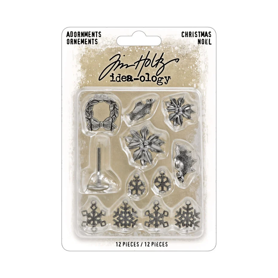 TH94445 Idea-ology Tim Holtz Christmas Adornments-metalowe ozdoby świąteczne