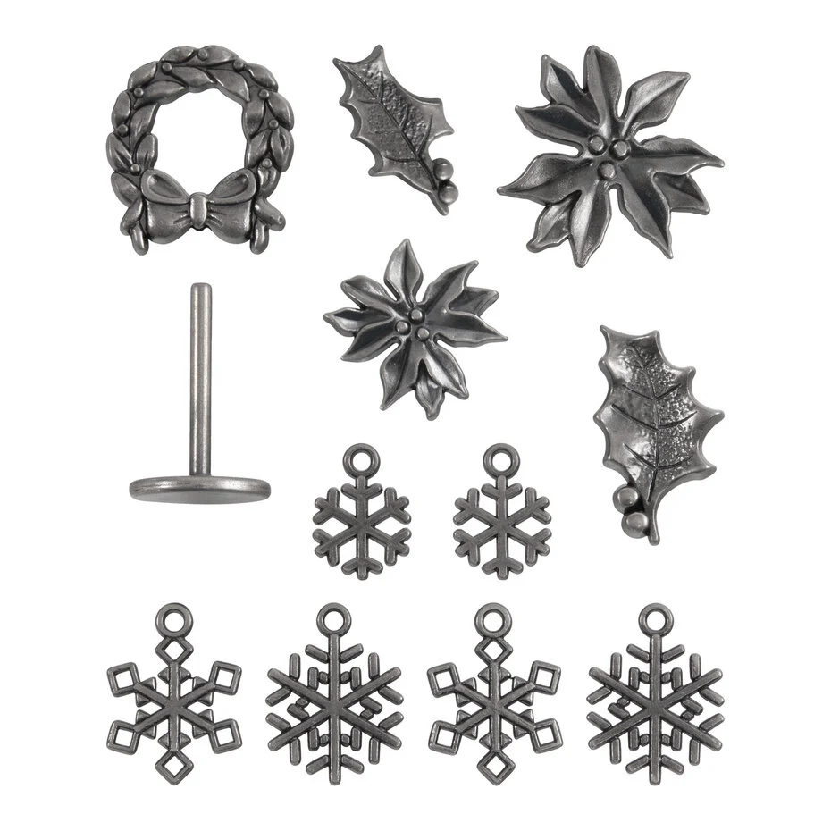 TH94445 Idea-ology Tim Holtz Christmas Adornments-metalowe ozdoby świąteczne