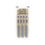 TH94446 Idea-ology Tim Holtz Christmas Word Plaques + Tags-metalowe elementy