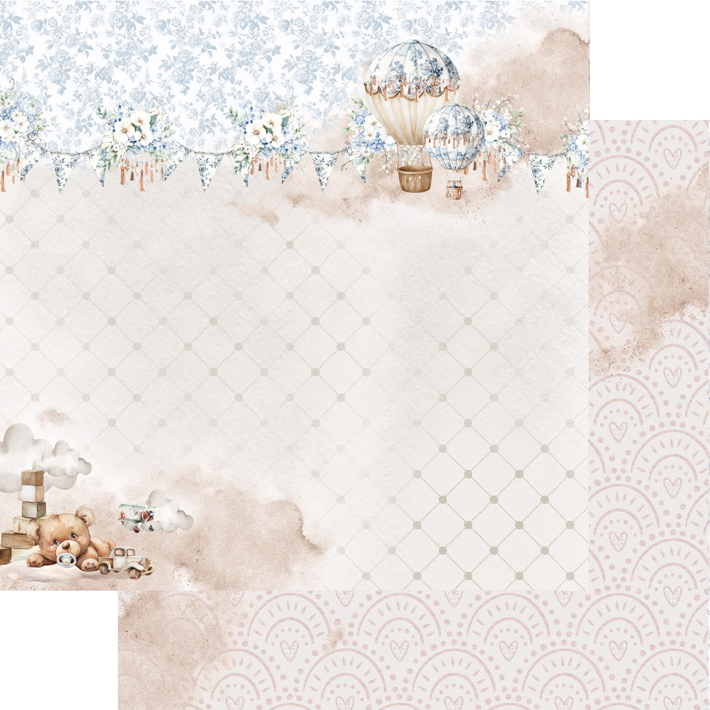 AA-BABY-07 Alchemy of Art- 12x12'' -Zestaw papierów do scrapbookingu The Baby