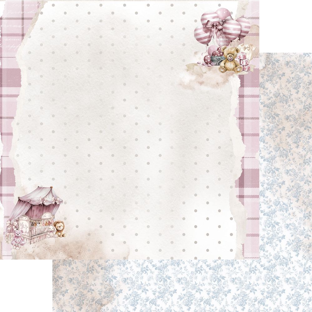 AA-BABY-07 Alchemy of Art- 12x12'' -Zestaw papierów do scrapbookingu The Baby