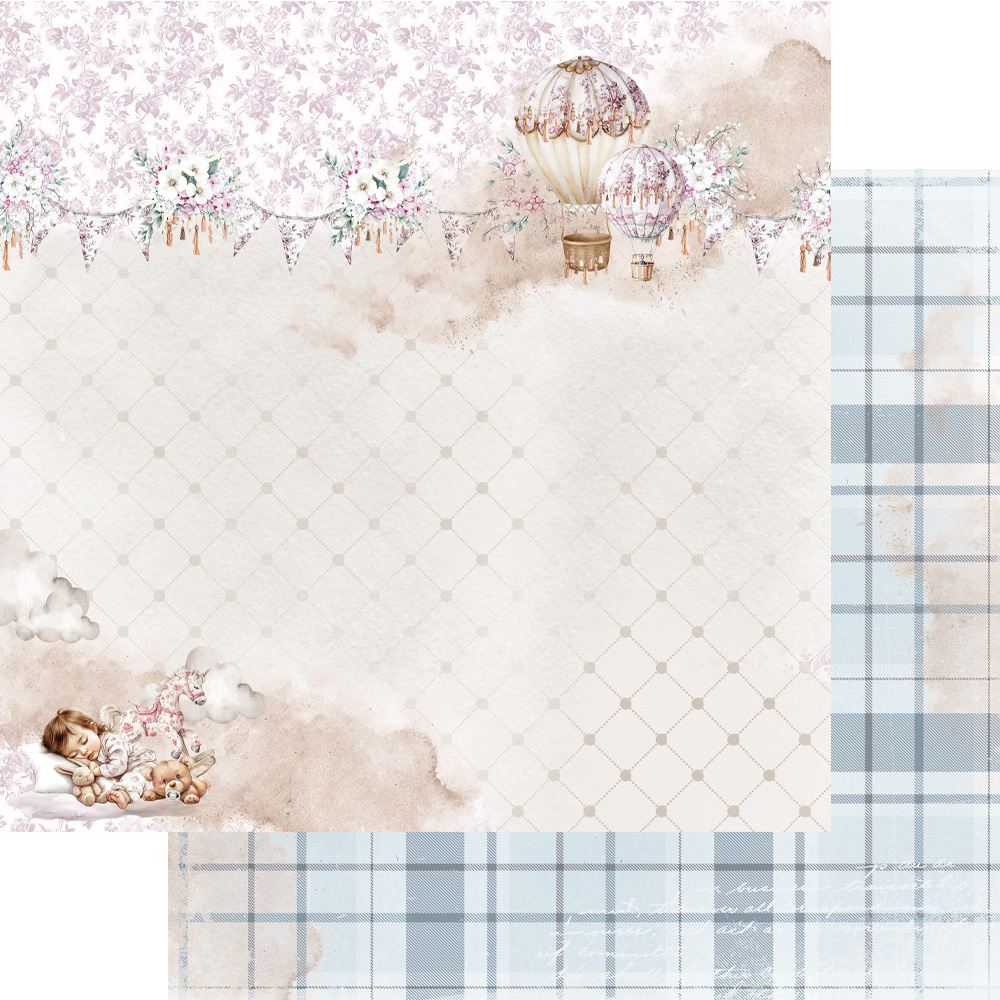 AA-BABY-07 Alchemy of Art- 12x12'' -Zestaw papierów do scrapbookingu The Baby