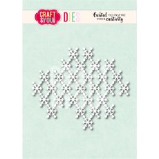 CW380 Wykrojnik /Die -Snowy Background / Śniezne tło-Craft&You Design