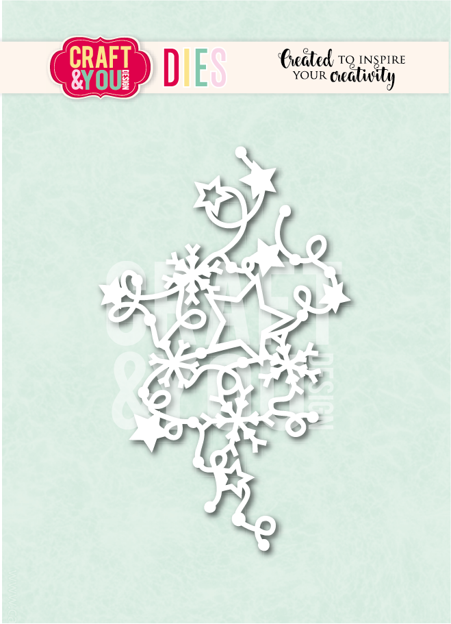CW384 Wykrojnik /Die -Winter Decoration by Magda / Zimowa dekoracja Magdy-Craft&You Design