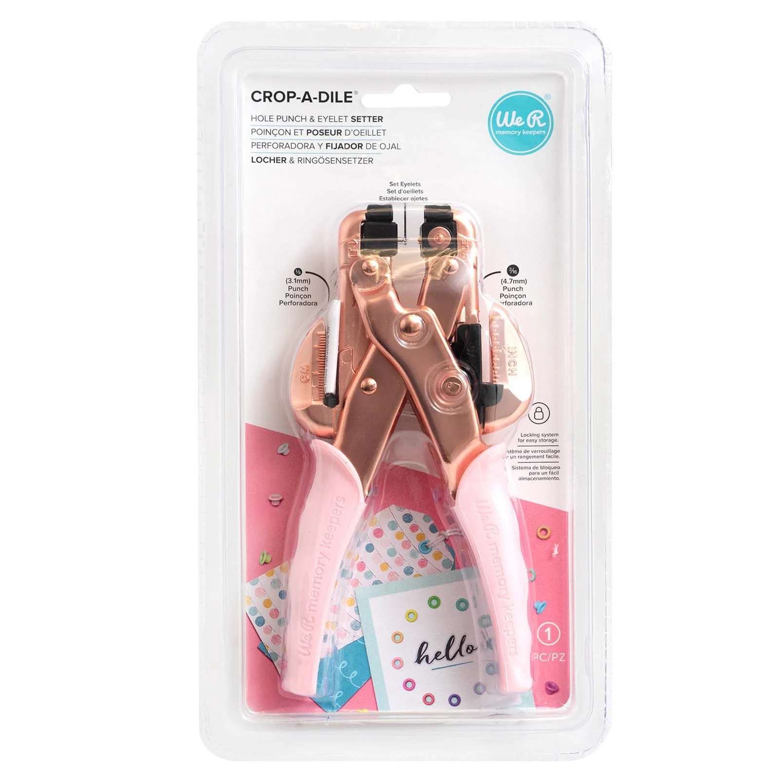 60000207 Nitownica Crop-A-Dile -Rose Gold