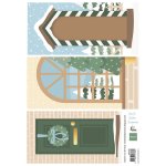 AK0100 Arkusz  A4 -Marianne Design -Home for Christmas by Marleen