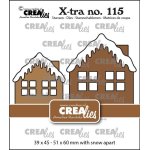 CLXTRA115 Wykrojnik X-tra dies Crealies •  House A with Snow (domek B średni+ duży)