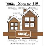 CLXTRA116 Wykrojnik X-tra dies Crealies • House B with Snow (domek B średni+ duży)
