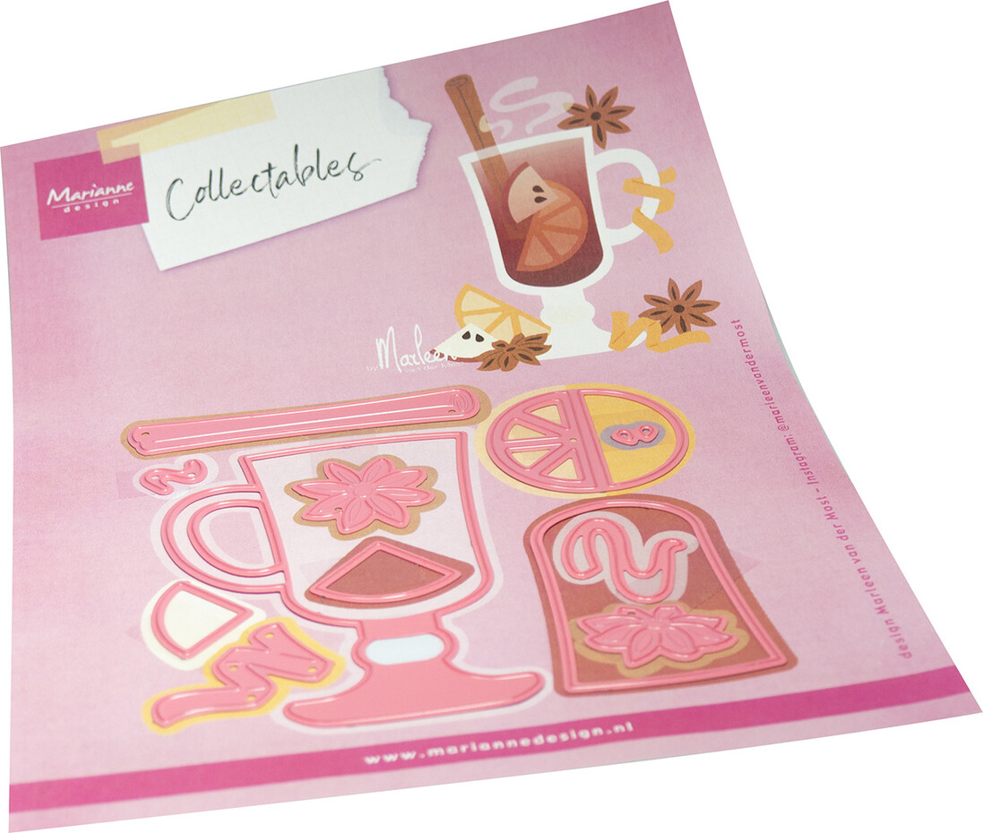 COL1579 Wykrojniki Marianne Design Collectable -Gluhwein by Marleen-grzane wino