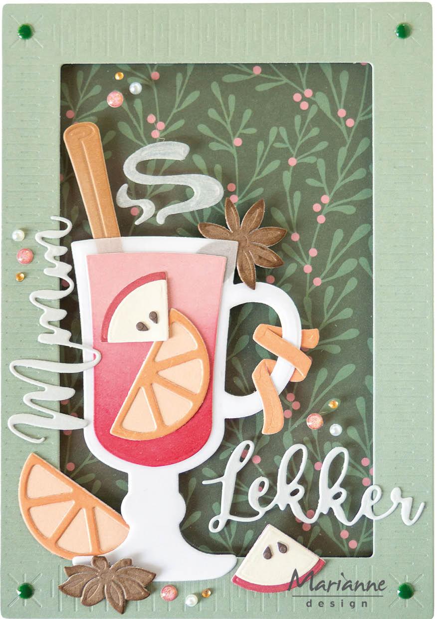 COL1579 Wykrojniki Marianne Design Collectable -Gluhwein by Marleen-grzane wino