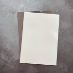 PFSS114 Papier lustrzany, jednostronny A4 -Ivory-1szt.