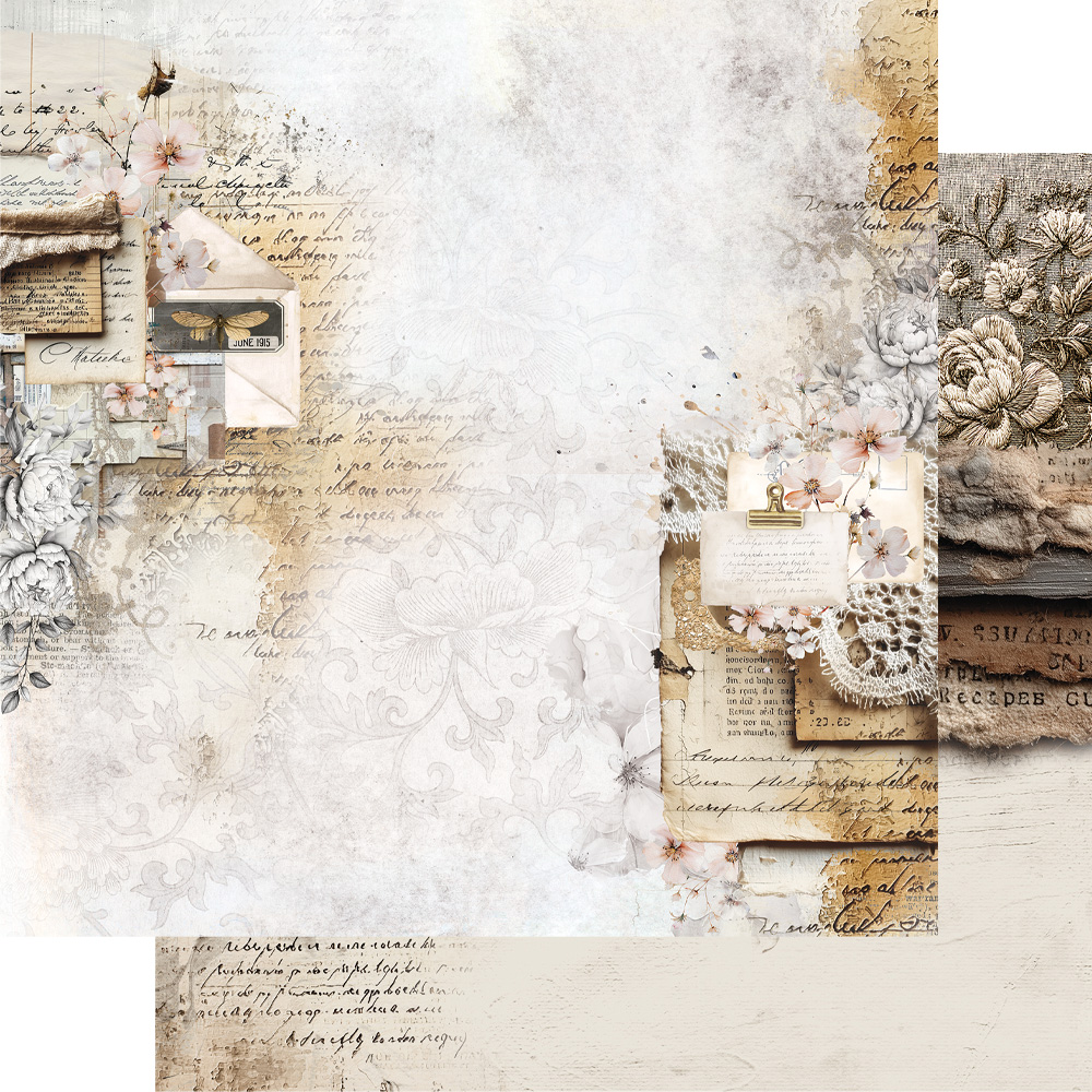 AA-IS-07 Alchemy of Art- 12x12'' -Zestaw papierów do scrapbookingu In silence / W ciszy