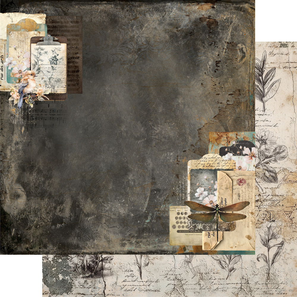 AA-IS-07 Alchemy of Art- 12x12'' -Zestaw papierów do scrapbookingu In silence / W ciszy