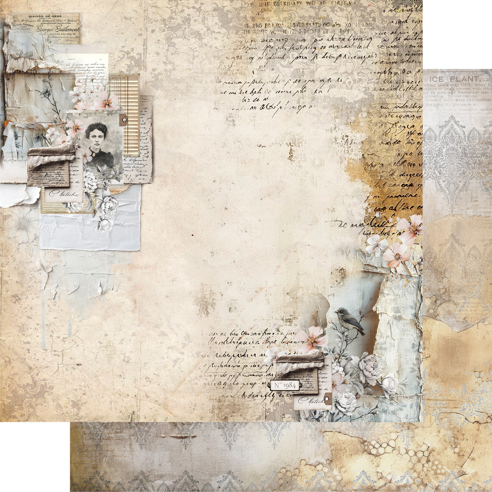 AA-IS-07 Alchemy of Art- 12x12'' -Zestaw papierów do scrapbookingu In silence / W ciszy