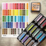 TDA90366 Etykiety organizacyjne do tuszy Distress – białe nadruki