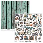 MT-MAN-09 Man Cave- Mintay -papier dwustronny z elementami 30,5x30,5cm