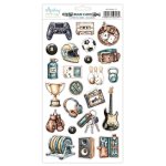MT-MAN-12 Man Cave- MINTAY PAPERS - Naklejki - elementy - 15,2 x 20,3 cm