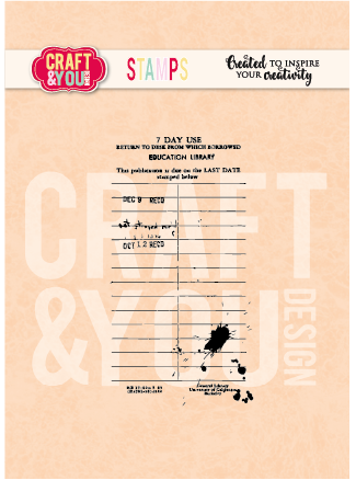 CS058 Clear Stamps Vintage Table - Craft & You Design