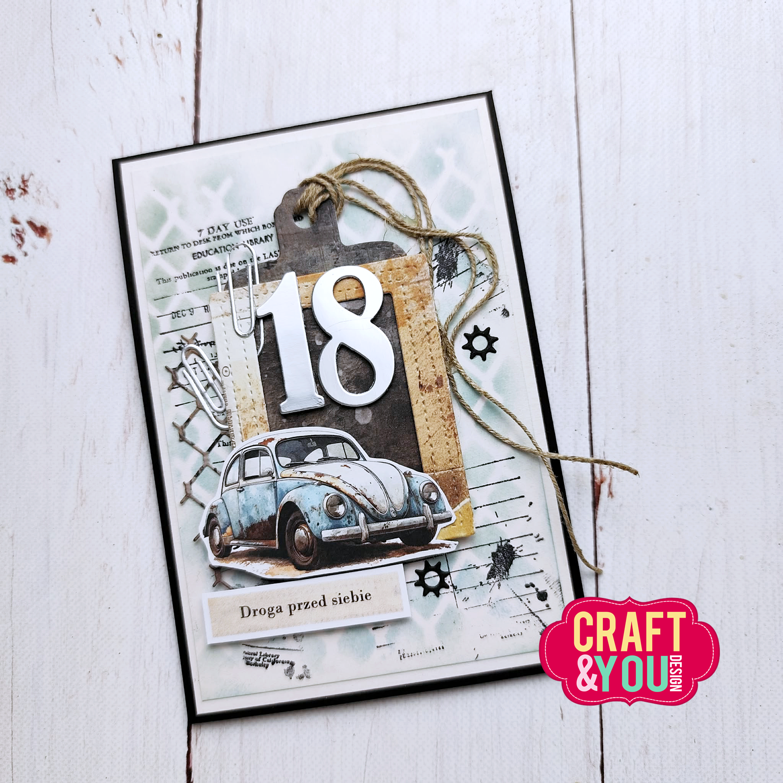 CS058 Clear Stamps Vintage Table - Craft & You Design