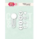 CW386 Wykrojnik /Die -Clip Set 1 by Magda / Zestaw spinaczy 1 -Craft&You Design