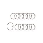 2021-001  Kółeczka (kółka) do albumów 20mm -cooper - srebrne 12 szt