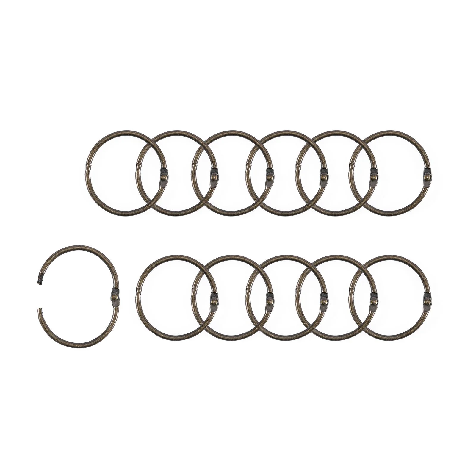 2021-104 Kółeczka (kółka) do albumów 38mm -cooper - miedziane 12 szt