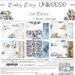 CC-C84-BBU-07 BABY BOY UNIVERSE-zestaw papierów 20,3x20,3cm