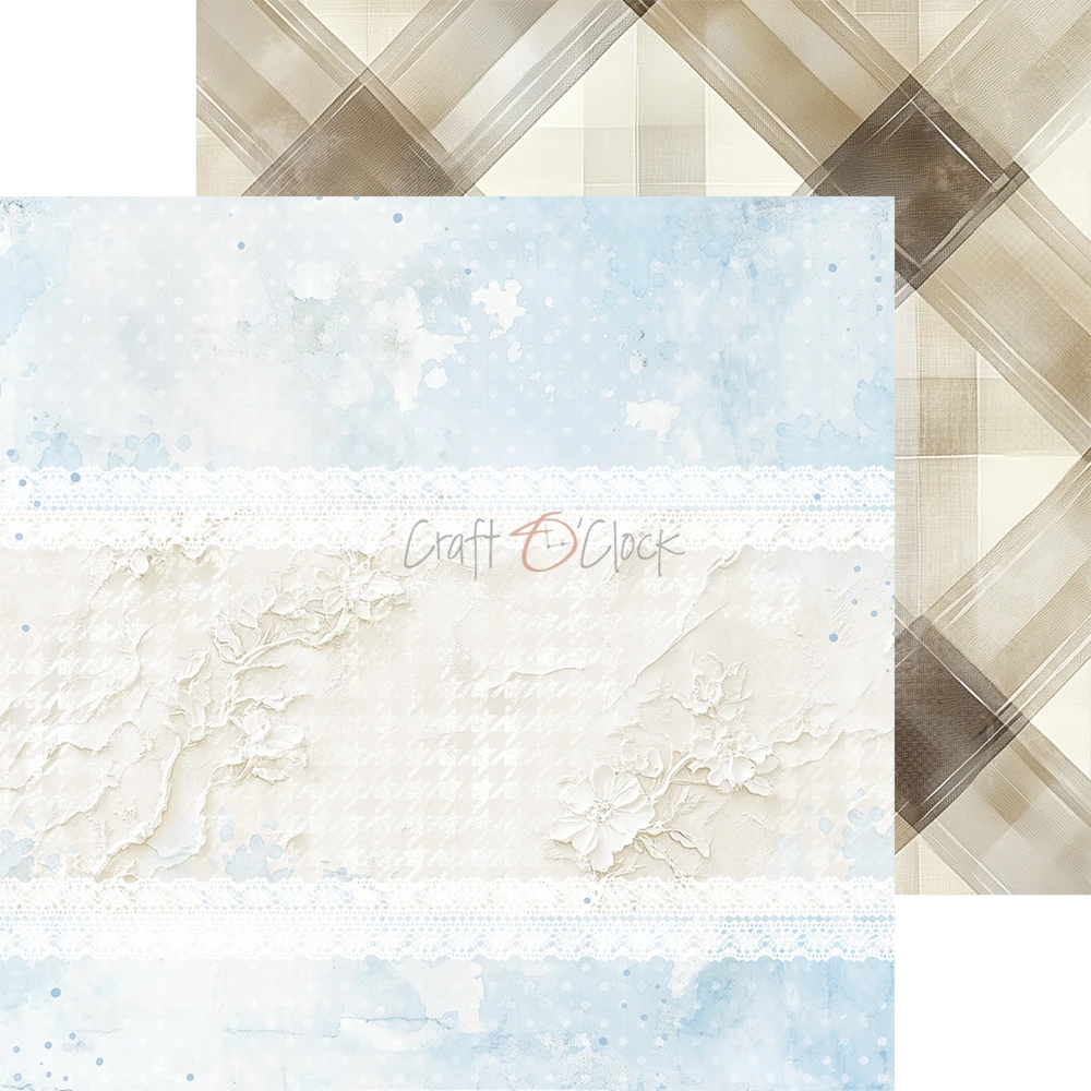 CC-C84-BBU-09 BABY BOY UNIVERSE- zestaw papierów 20,3x20,3cm - MIX