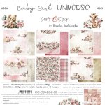 CC-C83-BGU-00 BABY GIRL UNIVERSE- zestaw papierów 30,5x30,5cm