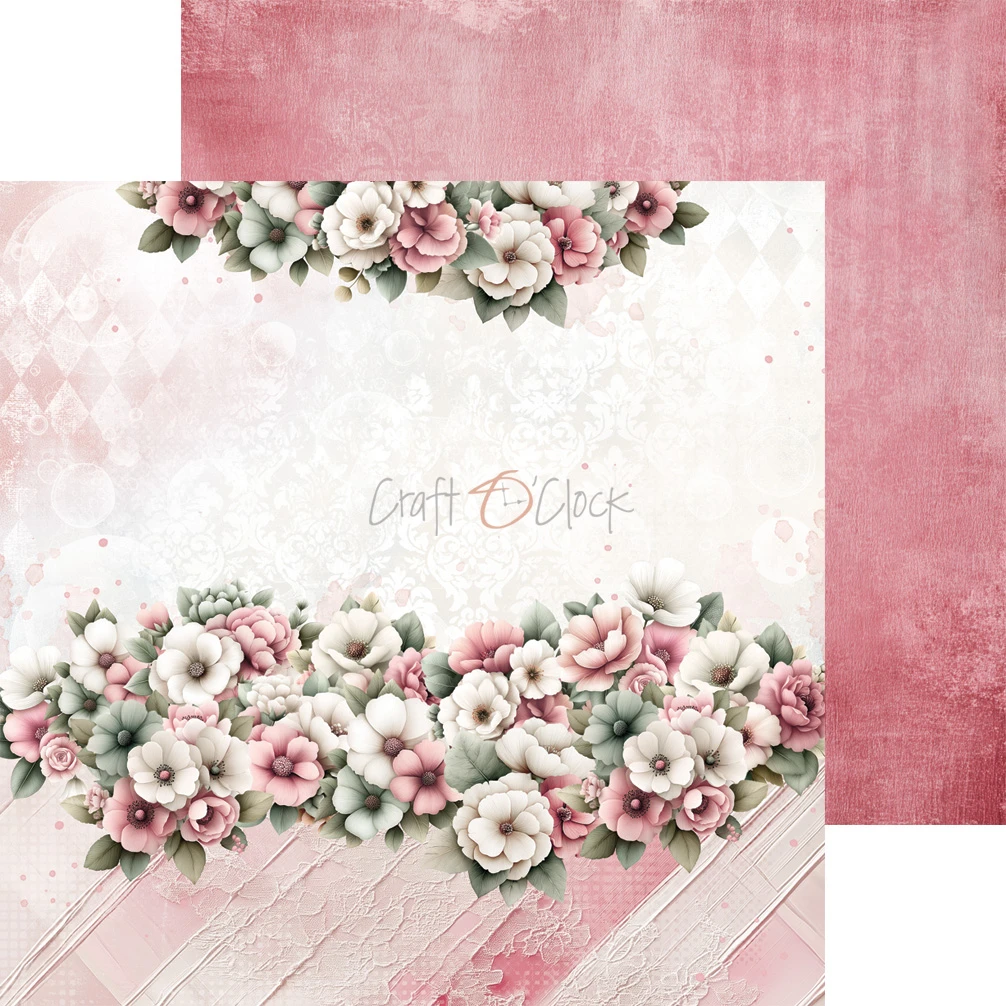 CC-C83-BGU-09 BABY GIRL UNIVERSE- zestaw papierów 20,3x20,3cm - MIX