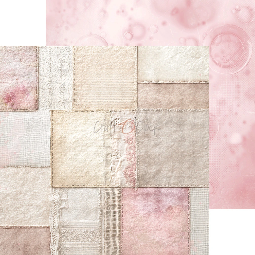 CC-C83-BGU-09 BABY GIRL UNIVERSE- zestaw papierów 20,3x20,3cm - MIX