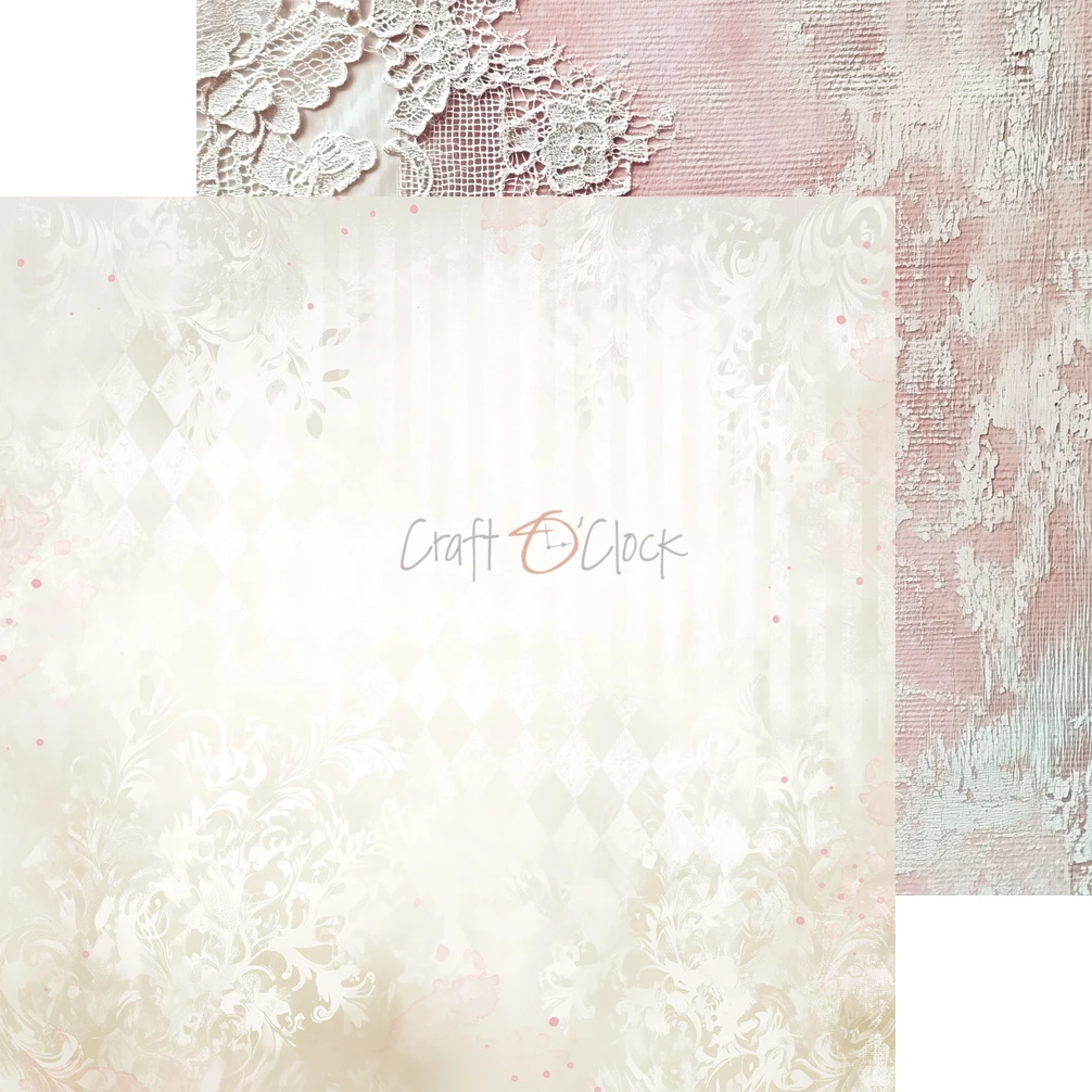 CC-C83-BGU-09 BABY GIRL UNIVERSE- zestaw papierów 20,3x20,3cm - MIX