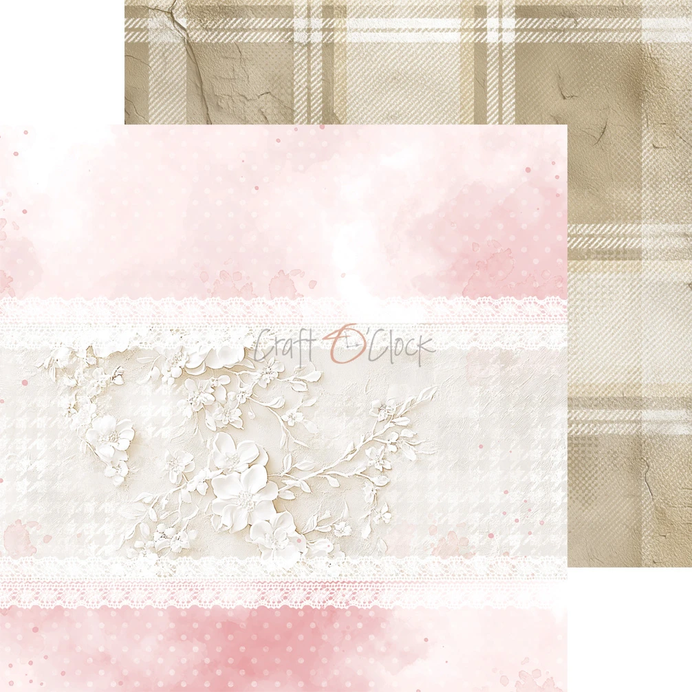 CC-C83-BGU-09 BABY GIRL UNIVERSE- zestaw papierów 20,3x20,3cm - MIX
