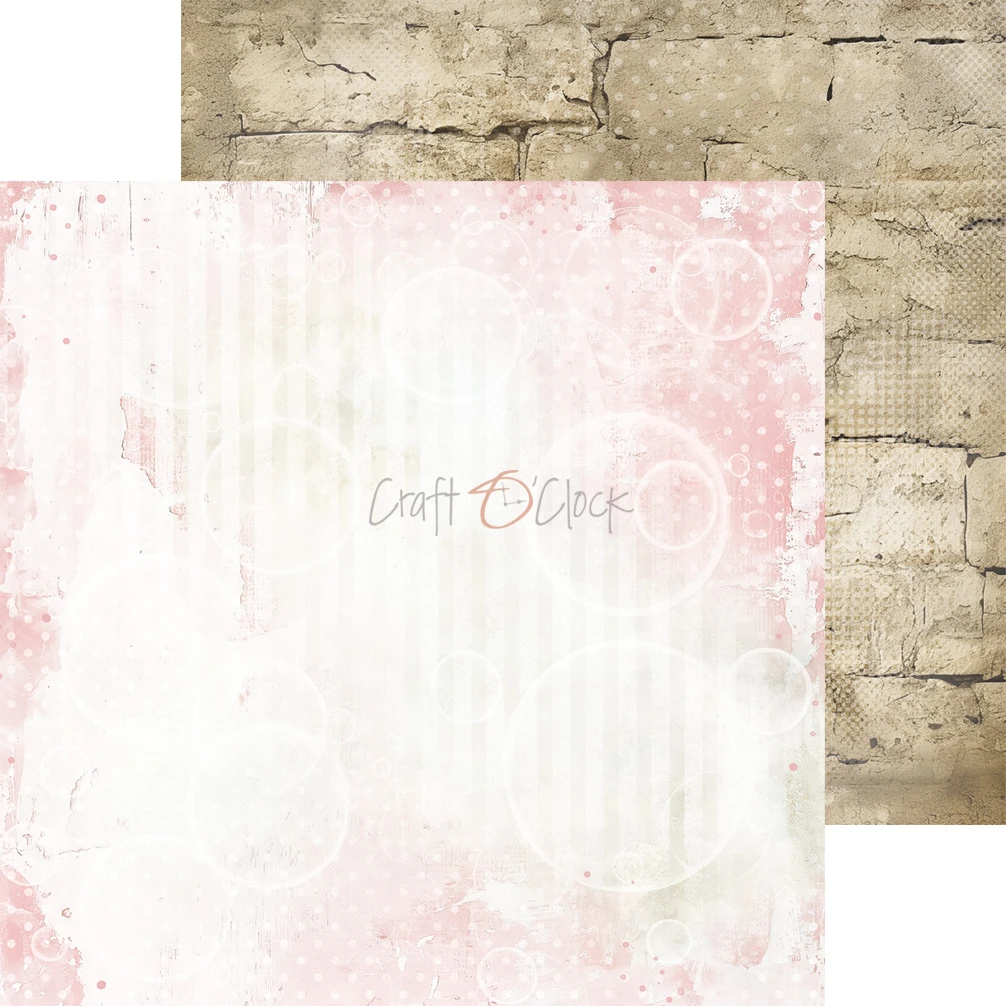 CC-C83-BGU-09 BABY GIRL UNIVERSE- zestaw papierów 20,3x20,3cm - MIX