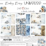 CC-C84-BBU-10 BABY BOY UNIVERSE- zestaw papierów 15,25x15,25cm