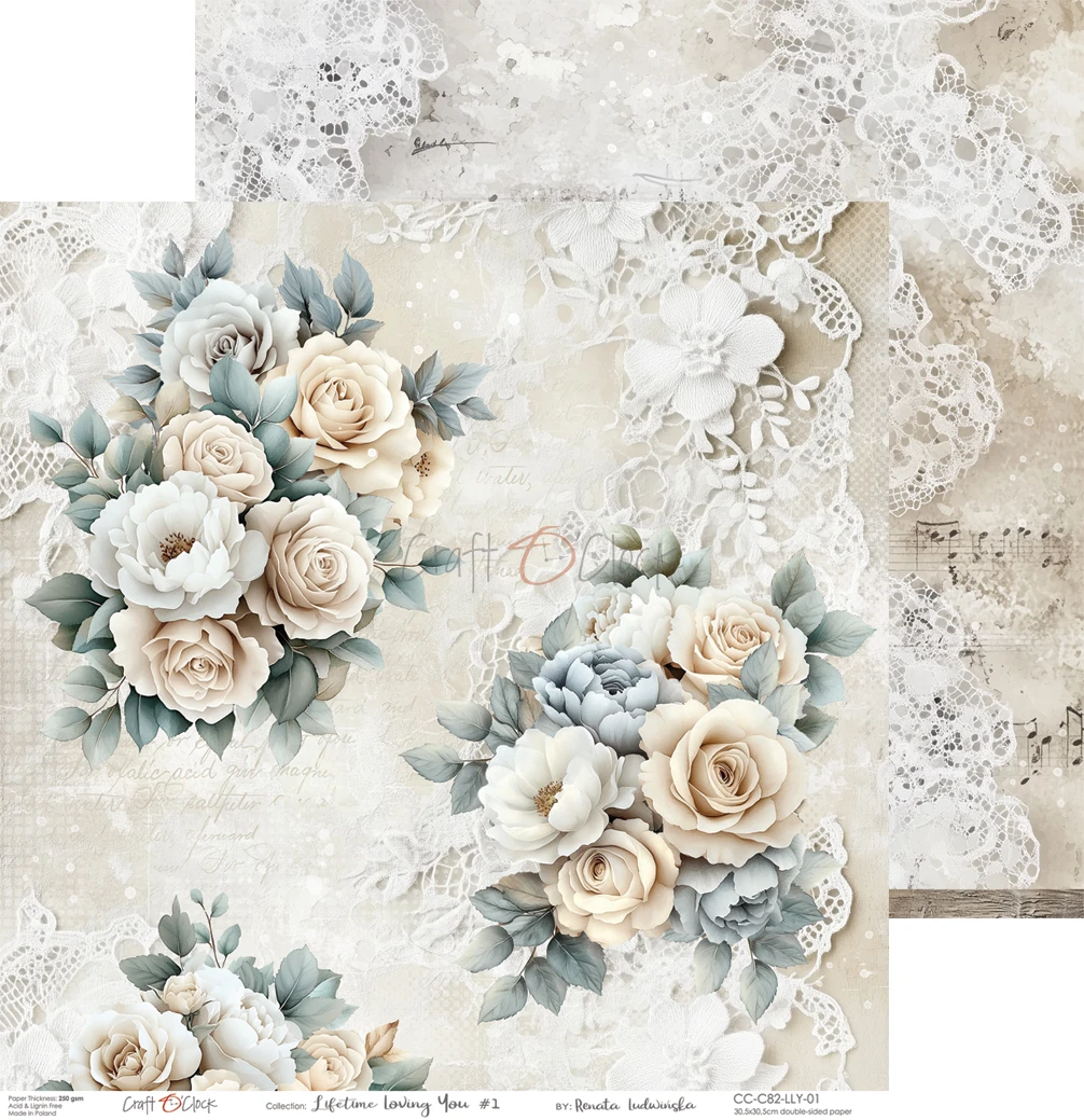 CC-C82-LLY-00 LIFETIME LOVING YOU- zestaw papierów 30,5x30,5cm