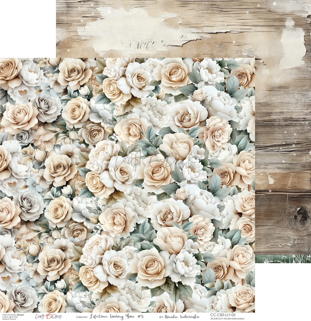 CC-C82-LLY-00 LIFETIME LOVING YOU- zestaw papierów 30,5x30,5cm