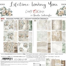 CC-C82-LLY-09 LIFETIME LOVING YOU- zestaw papierów 20,3x20,3cm - MIX