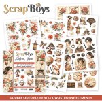SB-LAJA-11 Bloczek papierów Pop Up Paper pad 15,2x15,2 cm Scrap Boys - Lady in Japan 