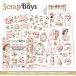 SB-SHPA2-11 Bloczek papierów Pop Up Paper pad 15,2x15,2 cm Scrap Boys - Shabby Pack 2 